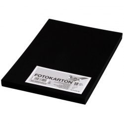 DIN A4, 300g/m² - (50 feuilles Noires) Emballage papier cartonné