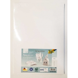 DIN A3, 130g/m² - (50 feuilles) Emballage papier à dessin blanc