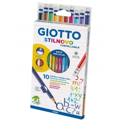 Crayons effaçables - 12 couleurs - Giotto Stilnovo