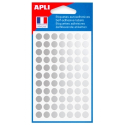 Pastilles adhésives - Ø 8 mm - Argent brillant