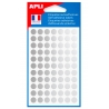 Pastilles adhésives - Ø 8 mm - Argent brillant