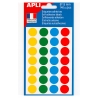 Pastilles adhésives - Ø 15 mm - couleurs assorties