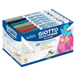 Feutres - 25 couleurs métalisées - Giotto Decor metal