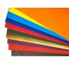 Carton ondulé  en 9 couleurs + OR - 50 x 70 cm
