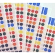 Pastilles adhésives - Ø 8 mm - couleurs assorties