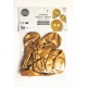 Ballons "Metallic" couleur OR