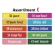 Papier crêpe fin 32 g 50x250 cm- Assortiment C