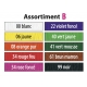 Papier crêpe fin 32 g 50x250 cm- Assortiment B