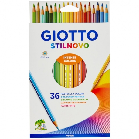 Crayons Giotto Stilnovo - 36 couleurs