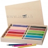 Crayons à grosse mine - Boîte en bois de 144 pcs - Creall-Maxi