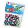 Perles décoratives avec perforation - Etoiles - 120 pcs