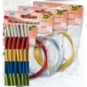 Assortiment de 5 fils d'aluminium - Ø  2mm - Longueur 5m