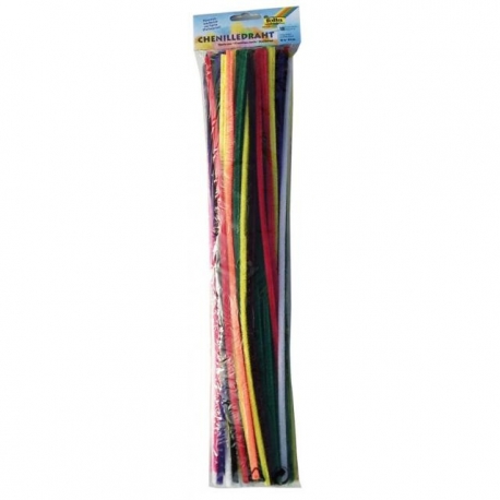 Cure-pipes Ø 8 mm multicolore - 100 pcs