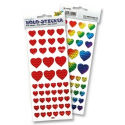 Holo-Sticker Coeurs 96 pièces