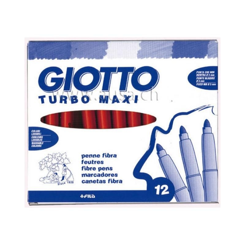 Feutre Giotto turbo maxi - pot de 48 feutres