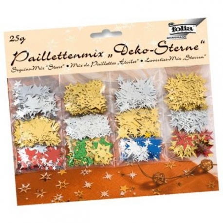 Assortiment de paillettes «Etoiles» - 25g