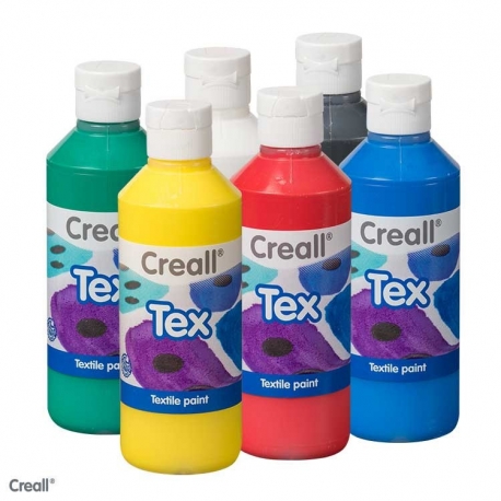 Peinture textile Creall Tex - 6x250ml Schoolpack