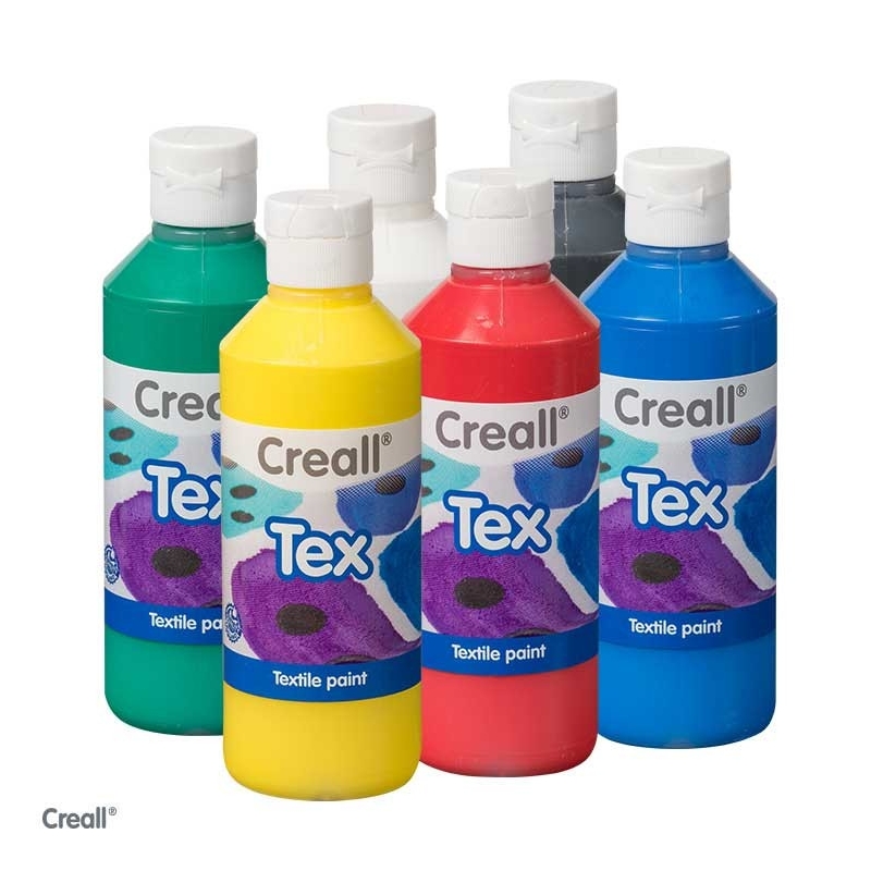 Peinture textile Creall Tex - 6x250ml Schoolpack - AUSA