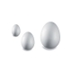 Oeuf en polystyrène (styropor) - 8cm - blanc - 5 pièces